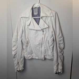 PARASUCO Vintage Y2K White Women Jacket Size Large Has Pockets